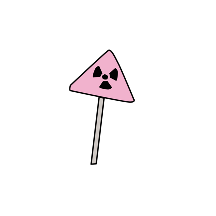Radiation Warning Sign