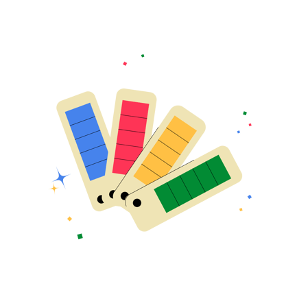 Color Palette Fan Illustration