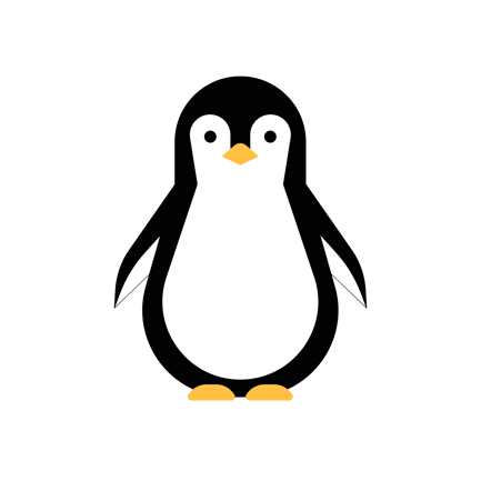Cute Waving Penguin Animation