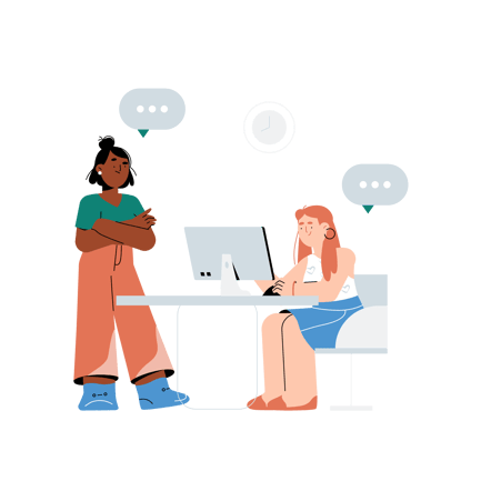 Deadline Management Illustration in the Workplace