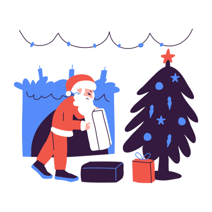 Besuch des Weihnachtsmanns