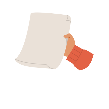 Hand Holding Sticky Note Animation