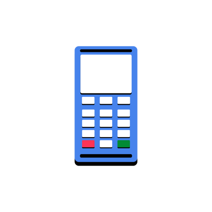 Failed Transaction on Pos Terminal Flat Illustration
