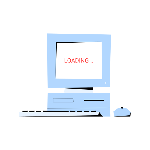 Retro Computer Loading Screen Animation, Illustrations ft. retro ...