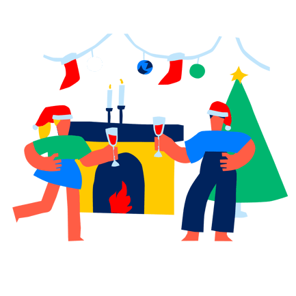 Weihnachtsfest mit der Familie