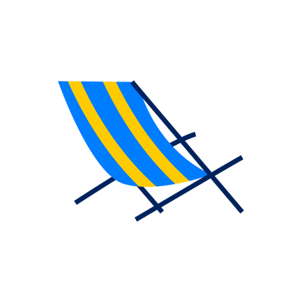 Chaise longue de plage