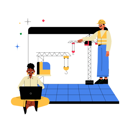 Construction Management Software Illustration