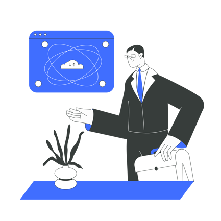 Cloud Data Concept Illustration