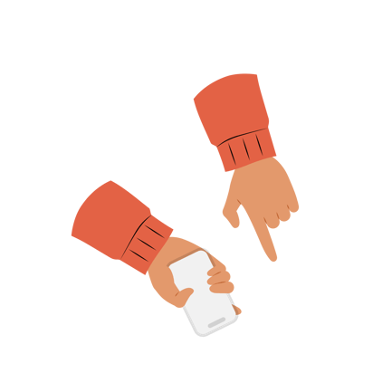 Hands Using Smartphone Interaction