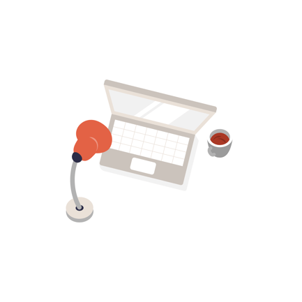 Isometric Office Workspace Animation