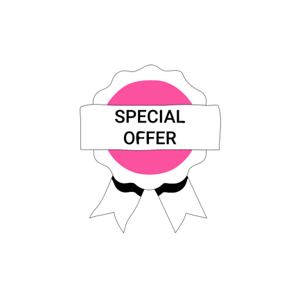 Special Offer Badge Line Art Illustration