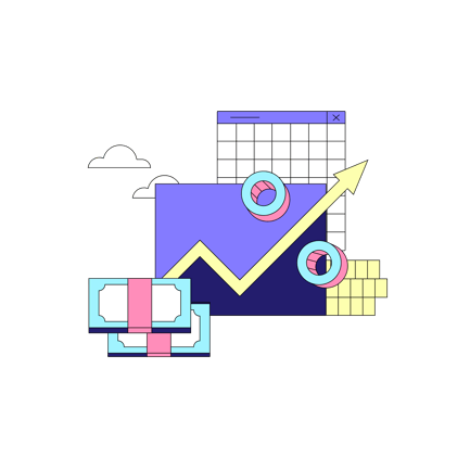 Rising Inflation Illustration with Graph