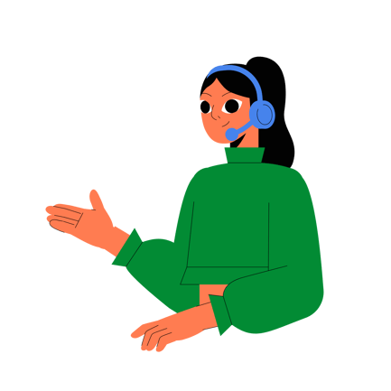 Animated Customer Support Agent with Headset