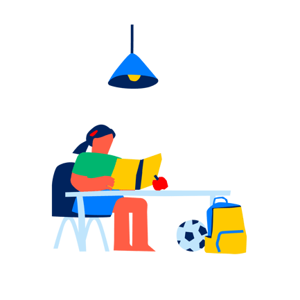 Studieren am Schreibtisch