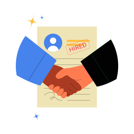 Hiring Approval Illustration