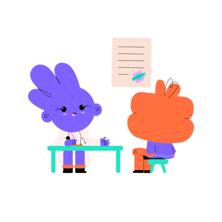 Cartoon Medical Consultation Illustration