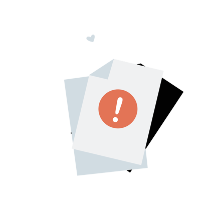 Failed to Send File Flat Illustration
