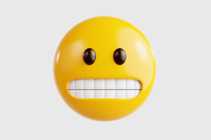 Aperçu: Visage émoji nerveux