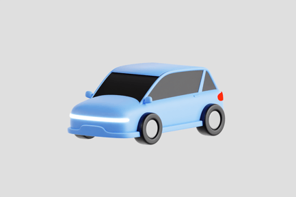 Preview: Blue Compact Car