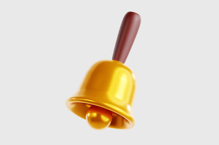 Aperçu: Cloche de Noël dorée