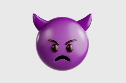 Aperçu: Emoji du diable en colère