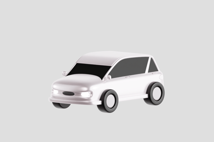 Preview: White Electric Car
