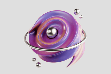 Preview: Abstract Orbital Sphere with Gradient Surface