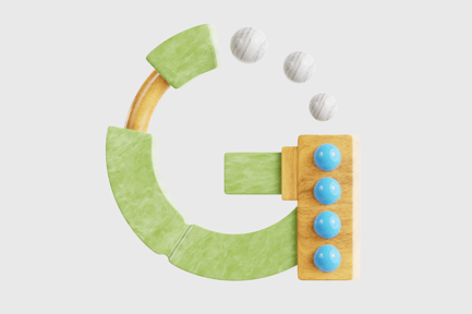Preview: 3D Circular Block Abstract Sculpture