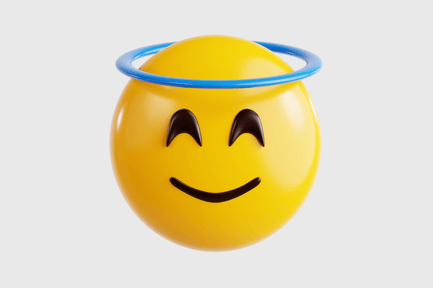 Preview: Angel Smile Emoji