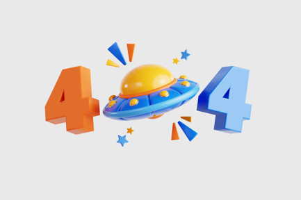 Preview: 3D Space 404 Error Page
