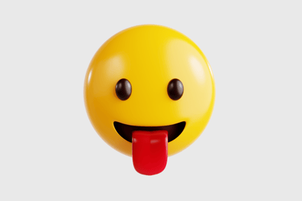 Preview: Funny Tongue Emoji Face
