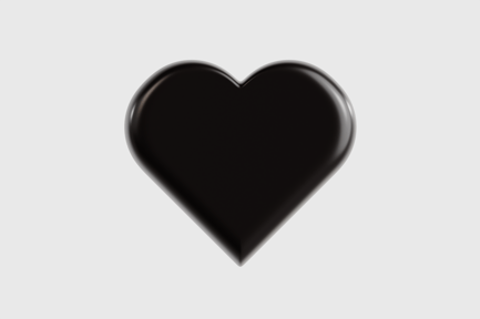 Preview: Black Heart Love Emoji