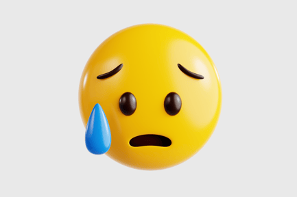 Preview: Sad Sweat Emoji