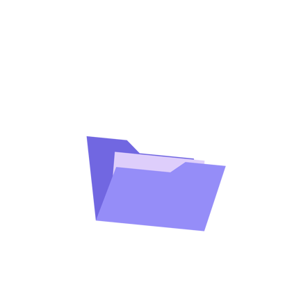 Duotone Download Folder Icon Animation