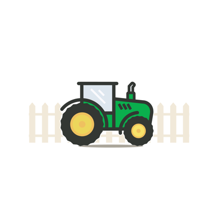 Grüner Traktor