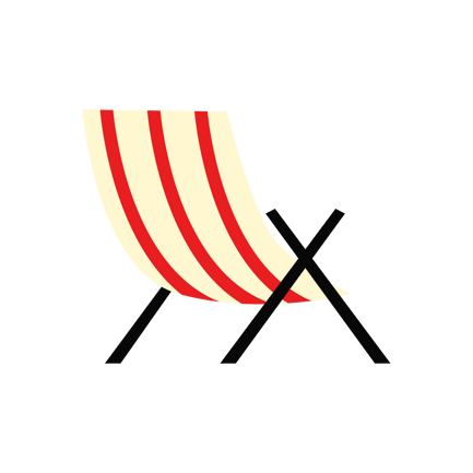 Chaise longue de plage