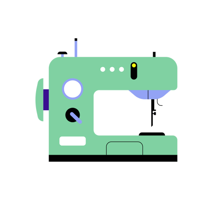 Animated Sewing Machine Icon