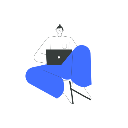 Person Using Laptop