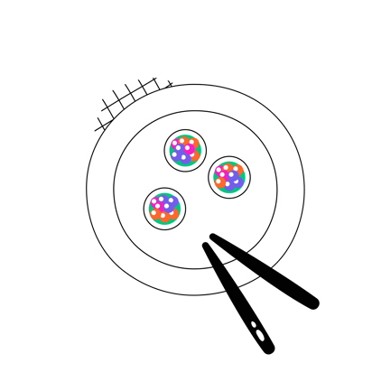 Cartoon Sushi Plate Illustration