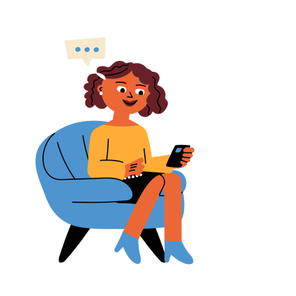 Person Engages with Social Media, Expressing Emotions