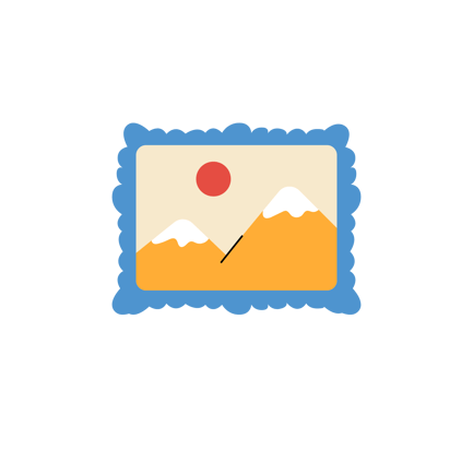 Animated Wavy Digital Picture Frame