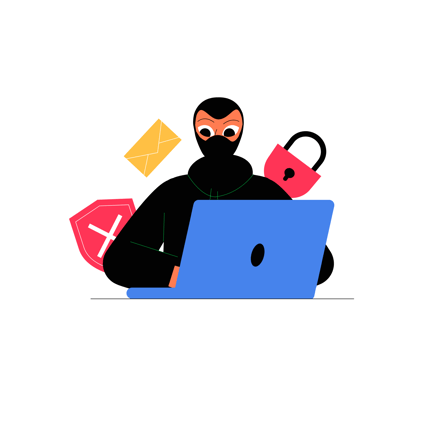 Computer Hacker Illustration