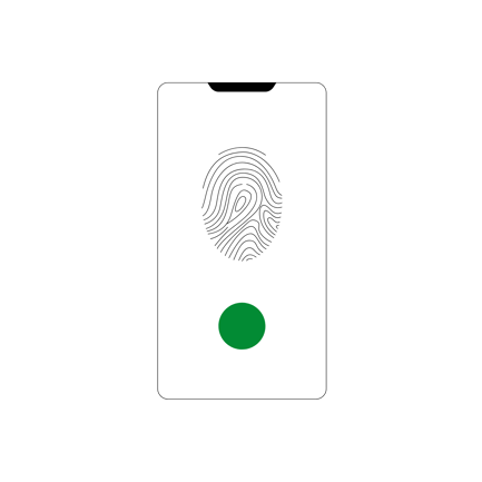 Fingerprint Recognition Flat Style Animation