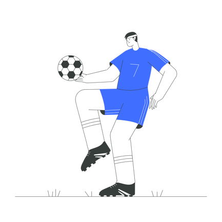 Football Player Illustration
