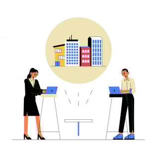 Corporate Project Presentation with Team Collaboration