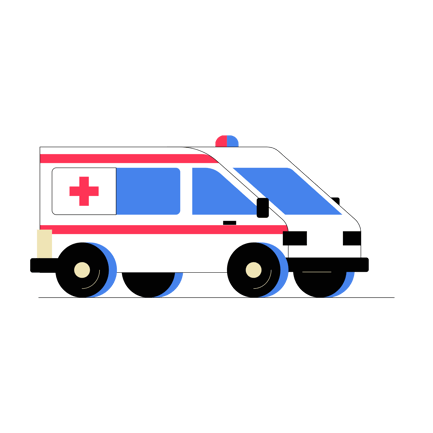Ambulance Van Illustration