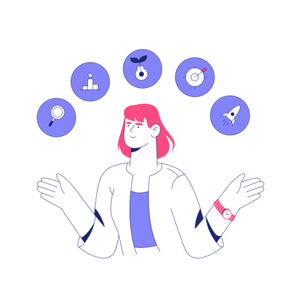 Illustration für multifunktionale Vermarkter