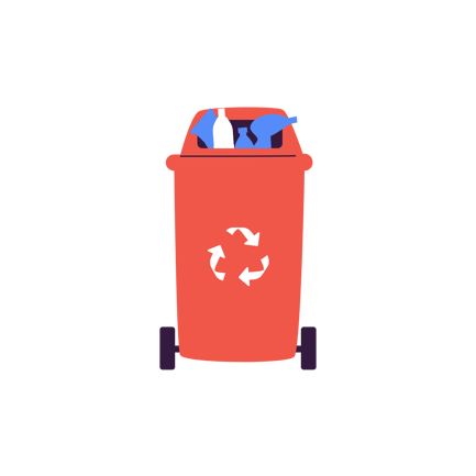 Corbeille de recyclage