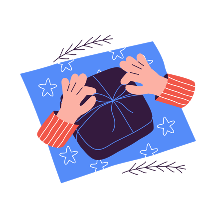Wrapping Christmas Gift