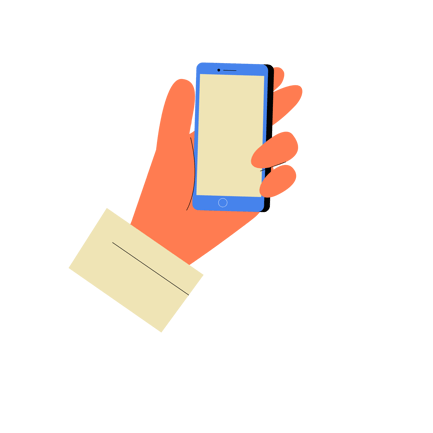 Mobile Phone Love Notification Animation